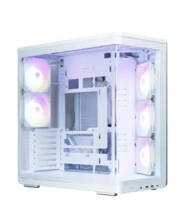Zalman кутия за компютър P60 Mid-Tower 5x ARGB fans бял