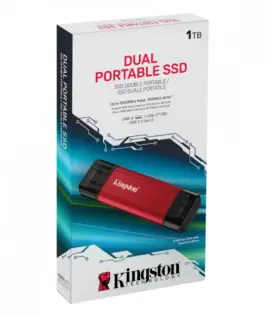 Kingston външен SSD 1TB DualPortable USB-A/C 3.2 Gen2