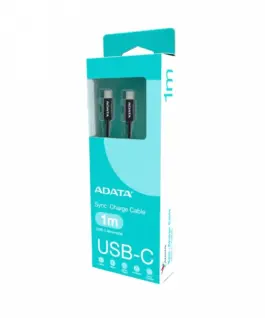 Adata кабел USB-C to USB-C 2.0/100W 100cm черен