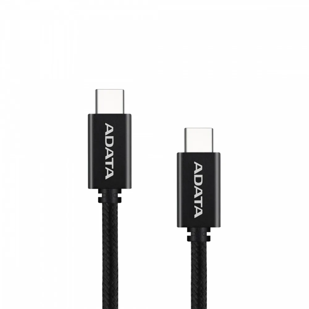 Adata кабел USB-C to USB-C 2.0/100W 200cm черен