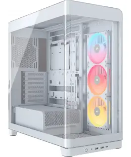 Corsair Case FRAME 4500X LXR RGB бял Mid Tower ATX