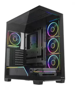 MODECOM Case VOLCANO STELLAR PLUS ARGB MIDI 5F черен