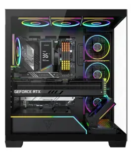 Alternative view of MODECOM Case PC VOLCANO STELLAR PLUS ARGB MIDI 8F черен
