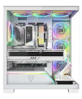 Alternative view of MODECOM Case PC VOLCANO STELLAR PLUS ARGB MIDI 8F бял