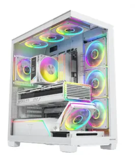 MODECOM Case PC VOLCANO STELLAR PLUS ARGB MIDI 8F бял