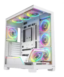 MODECOM Case PC VOLCANO STELLAR PLUS ARGB MIDI 8F бял