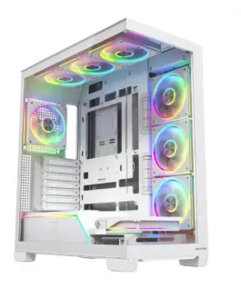 MODECOM Case PC VOLCANO STELLAR PLUS ARGB MIDI 8F бял
