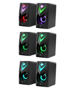 Alternative view of Defender PC speakers J4 2.0 6W LED USB черен