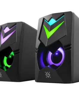 Defender PC speakers J4 2.0 6W LED USB черен