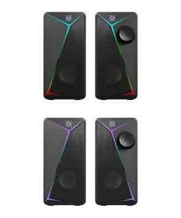 Defender PC SPEAKERS J5 2.0 6W L ED USB черен