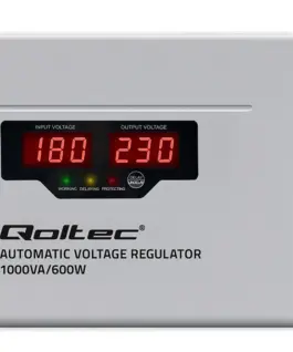 Qoltec Voltage stabilizer AVR 1000VA Toroidal transfo