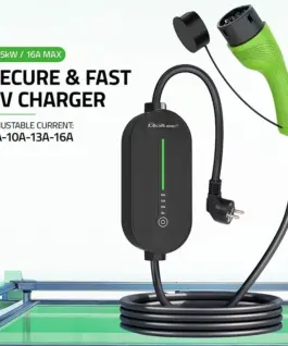 Qoltec EV electric зарядно за кола 2in1 type2 3.5kW 5m