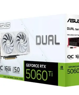 Alternative view of Asus видео карта RTX 5060 TI DUAL OC бял 16GB GDDR7 128 BIT DP