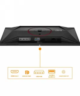 Alternative view of AOC Monitor 26.5 inches Q27G4ZDR QD-OLED 240Hz HDMIx2 DP