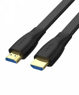 Unitek HDMI кабел 2.0 4K 60Hz flat; C11063BK-2M