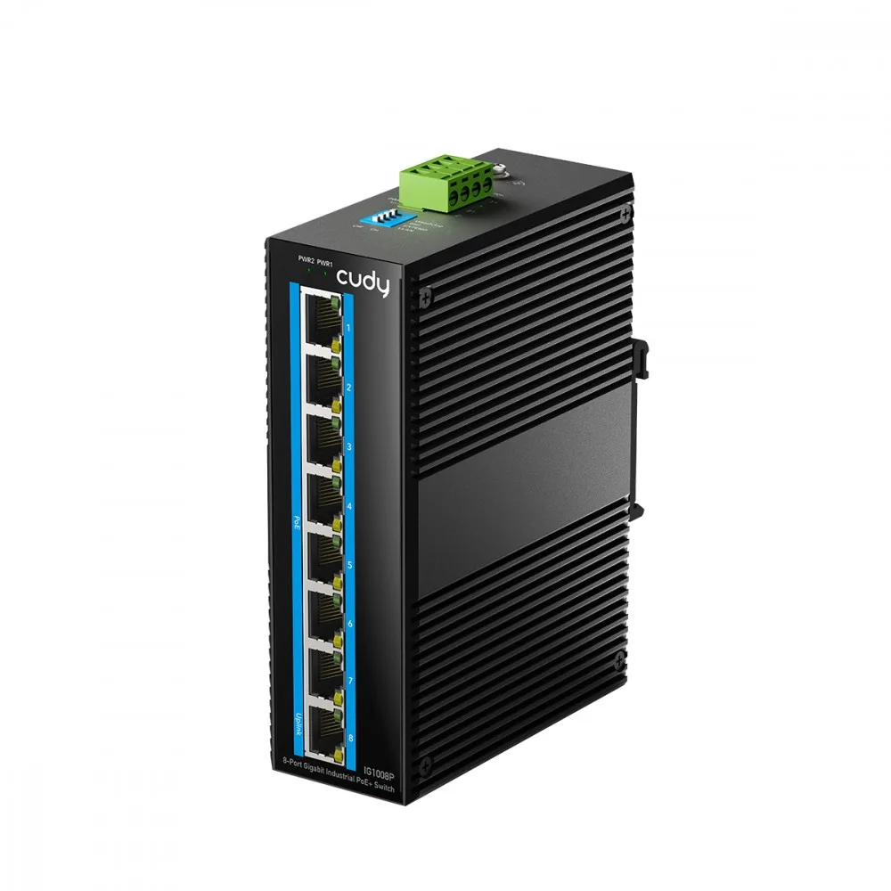 Cudy #CUDY IG1008P Switch 8-P ort Gb Industrial PoE