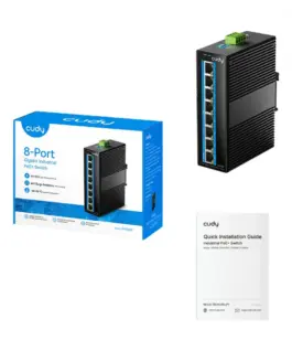 Cudy #CUDY IG1008P Switch 8-P ort Gb Industrial PoE