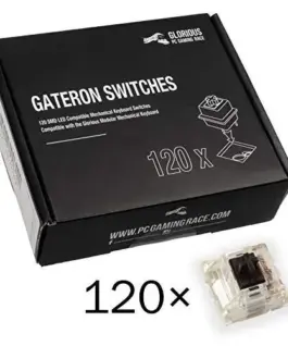 Alternative view of Суичове за механична клавиатура Glorious Gateron Black 120 броя