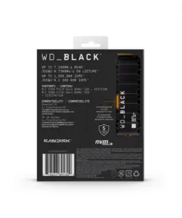 Western Digital SSD drive черен 2TB SN850X NVMe M.2 PCIe Radiator