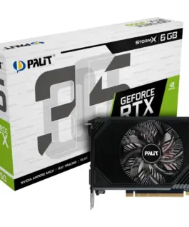 Palit видео карта GeForce RTX 3050 StormX 6GB GDDR6 96bit DVI/DP/HDMI