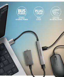 AXAGON HUE-STA HUB 4-port 1x USB 5Gbps 2xUSB2.0 +USB