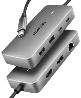AXAGON HMC-CUB83X2 USB hub 7in 1 10Gbps HDMI DP PD GLA