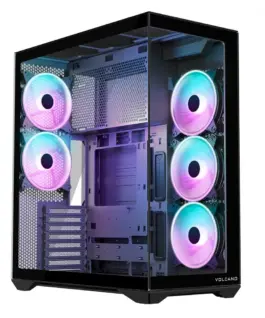 MODECOM кутия за компютър Volcano Space XL ARGB Full Tower 5 fans черен