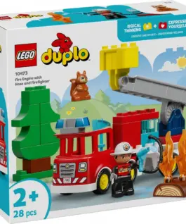 LEGO Blocks DUPLO 10473 Fire Engine with Hose and Firefighter