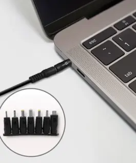 Alternative view of Qoltec Universal power адаптер 15W 7 plugs