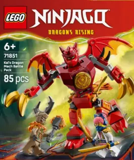 LEGO Blocks Ninjago 71851 Kais Dragon Mech Battle Pack