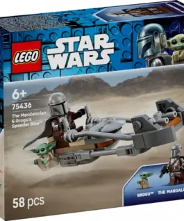 LEGO Blocks Star Wars 75436 The Mandalorian and Grogus Speeder Bike