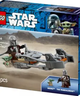 LEGO Blocks Star Wars 75436 The Mandalorian and Grogus Speeder Bike