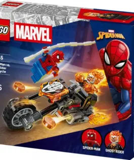 Alternative view of LEGO Blocks Super Heroes 76335 Spider-Man vs. Ghost Rider Motorcycle