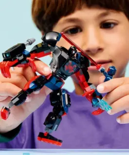 LEGO Blocks Super Heroes 76337 Miles Morales Mech vs. Spider-Man 2099