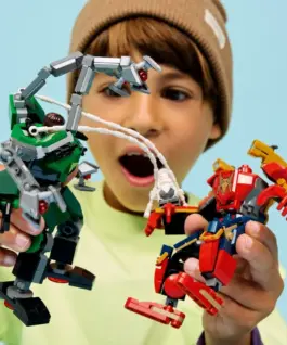 LEGO Blocks Super Heroes 76338 Mech Battle: Spider-Man vs. Doc Ock