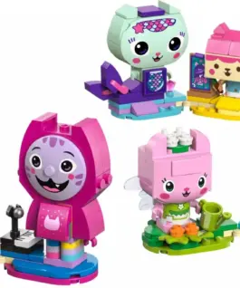 LEGO Blocks Gabbys DollHouse 11215 Gabbys Brick-Built Cat Friends