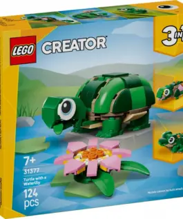 LEGO Blocks Creator 31377 Turtle with a Water Lily Flower