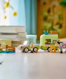 LEGO Blocks Friends 42695 Horse and Baby Foal Trailer