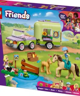 LEGO Blocks Friends 42695 Horse and Baby Foal Trailer