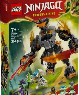 LEGO Blocks Ninjago 71854 Coles Mission Mech and amp: Dragon Zane