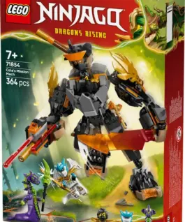 LEGO Blocks Ninjago 71854 Coles Mission Mech and amp: Dragon Zane