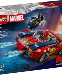 LEGO Blocks Super Heroes 76336 Spider-Man Car vs. Venomized Wolverine