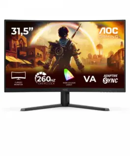 AOC Monitor C32G42ZE 31.5-inch VA Curved 240Hz HDMI DP