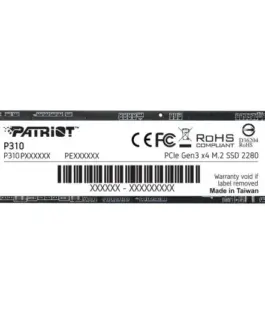 Patriot SSD 1.92TB P310 PCIe M.2 Gen3 x4 NVMe 2100/1800MB/s