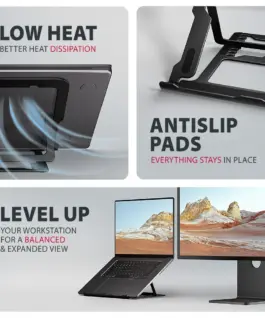 AXAGON STND-LAB ALU stand for Лаптопs 10-17 8 positio