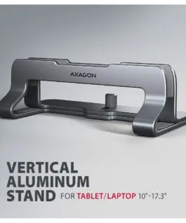 Alternative view of AXAGON STND-VG ALU vertical st and for Лаптопs 10-16