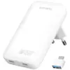 4smarts зарядно FlatPlug Dual 45W GaN 2xUSB-C бял