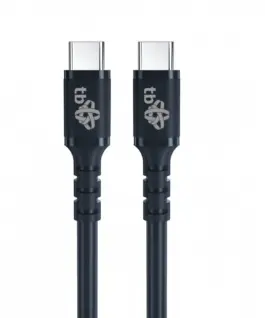 TB USB C - USB C кабел 50cm silicone черен 2.0