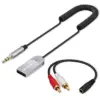 Qoltec Wireless Audio receiver адаптер HiFi BT6.0 2xRC