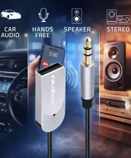 Alternative view of Qoltec Wireless Audio receiver адаптер HiFi BT6.0 2xRC